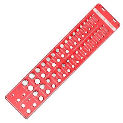 34 Sizes Thread Checker Nut And Bolt Gauge Metric M4 To M16 8 Drill Bit Gauge Aluminum Alloy Thread Measuring Tool
