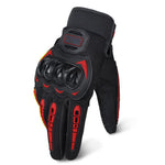 Pair Touchscreen Motorcycle Gloves Full Finger Touch Screen Sport Riding Bike Bicycle Cycling Racing Gloves