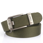LinkMejor 120cm Men Tactical Belt Quick Release Outdoor Military Metal Belt Soft Wear-resistant Nylon Sports Ratchet Belt