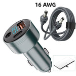 FSJ-088 163W 3-in-1 Car Charger Adapter for Starlink Mini 100W DC Power Port 45W PD USB-C & 18W Fast Charging Lighter Splitter