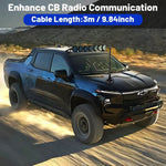 LinkMejor AD-275 CB Radio Antenna 27MHz Frequency High Gain with Magnetic Base for Mobile Ham Radio