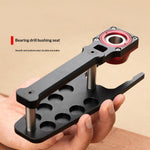 LinkMejor Flat Vertical Drilling Jig 6mm 8mm 10mm Replaceable Drill Sleeves Woodtable MFT Woodworking Positioning Hole Puncher