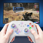 LinkMejor N10 Tri-mode Gaming Controller with Hall Effect Joystick and Hall Triggers 1000Hz 6 Axis Gyro for PC Switch iOS Android
