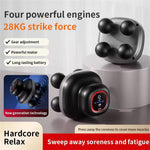 4-Head Massage Gun with 9 Speeds Deep Tissue Percussion 28kg Force 1200mAh Battery Body Muscle Relaxation Tool