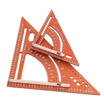 Adjustable Aluminum Alloy Triangle Ruler Multi-Functional Protractor Angle Measuring Tool Laser Engraved Scale Circle Drawing Tool