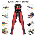 5-in-1 Multifunctional Wire Stripper Automatic Scissors Press Plier Electrician Crimping Pliers Disassembling Tools Accessoires for Electrical Maintenance and Repair