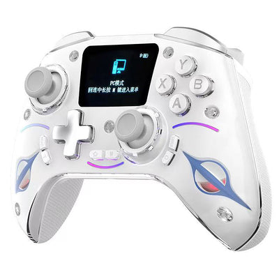 Tri-mode Wireless Gaming Controller with 2 Inch HD Screen Hall Joysticks and Hall Triggers RGB Lighting for PC Switch iOS Android 4 Programmable Back Buttons Six-axis Sensory SN-2403