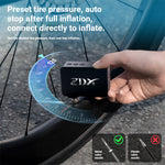 Portable Bicycle Air Pump Mini Electric Air Compressor Digital Display for Road Mountain Bikes Tire Inflator