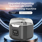 Tevorex Ultrasonic Retainer Cleaner Machine High Frequency Vibration 3 Speed Timing Ultrasonic Cleaning Device with 240ML Stainless Steel Tank for Dental Glasses Watches Jewelry