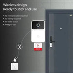 LinkMejor Video Doorbell Door Camera Wireless Night Vision Smart Home Security HD Door Bell Two Way Intercom Voice Change for Home Visual Doorbell