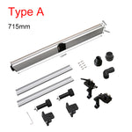LinkMejor Drill Press Table Fence Aluminum Alloy 715mm 920mm Dust Collection Efficient Woodworking Positioning Tool