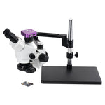 LinkMejor 51MP 2k Trinocular Stereo HDMI Microscope Camera 7X-45X Continuous HD Zoom Stereo Trinocular Microscope For Phone Repair