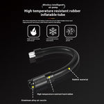 Multi-Function 120Psi Cordless Handheld Air Pump Portable Tire Inflator For Car Bicycle Motorcycle Tires Ball USB Charging With LCD Display Pressure Gauge