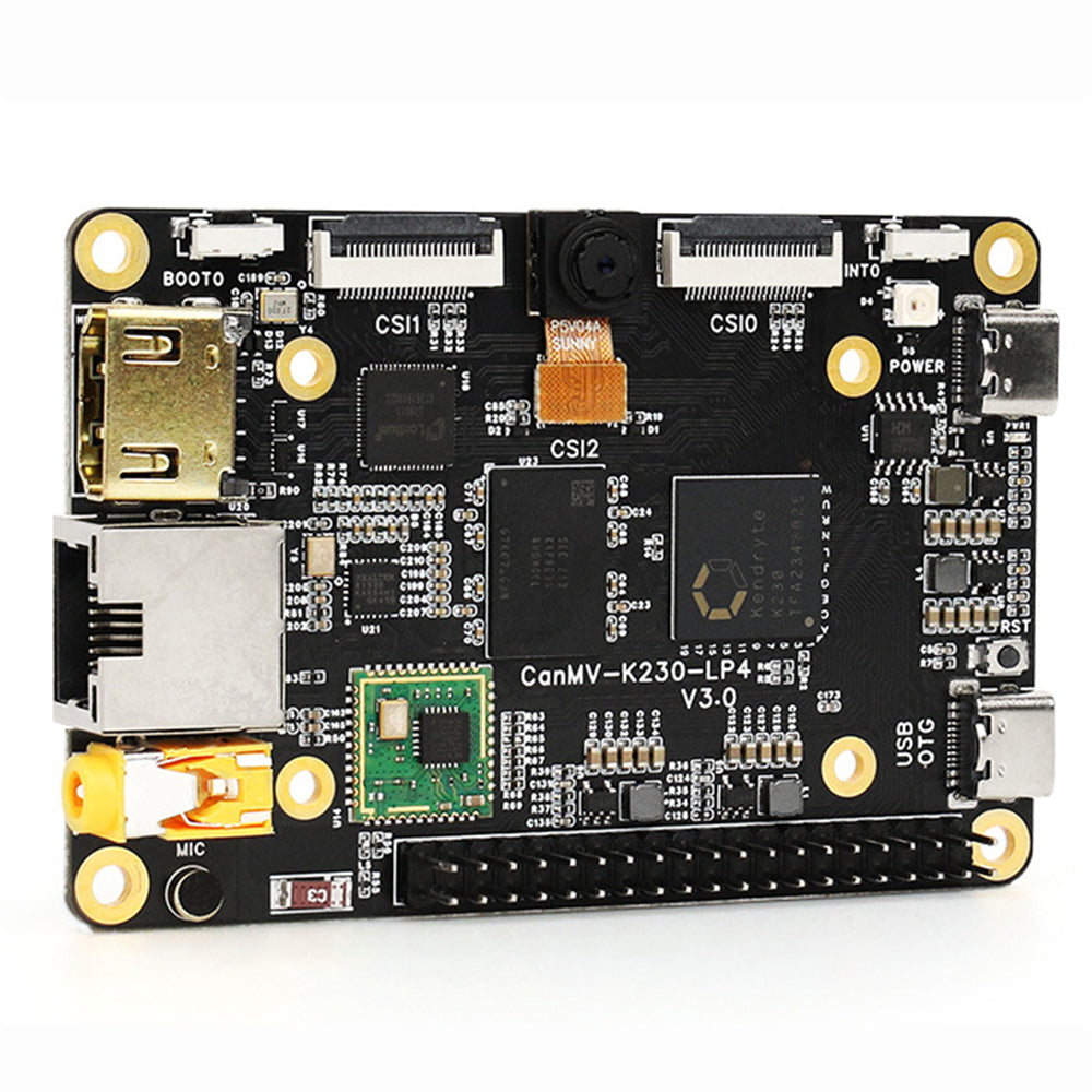 LinkMejor K230 AI Development Board RISC-V Motherboard 1080P Camera-based Visual Recognition High Performance AI Vision 6T Equivalent Computing Power