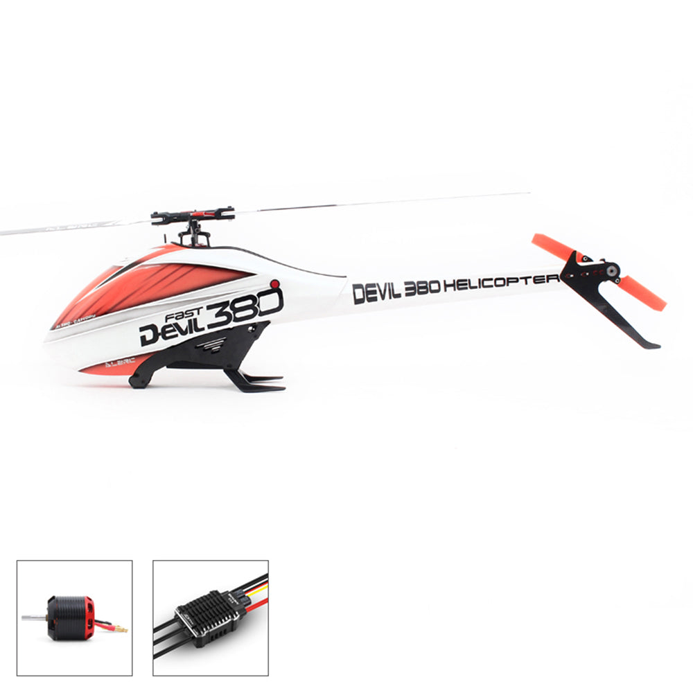 LinkMejor Devil 380 FAST FBL 6CH 3D Flying RC Helicopter Standard Combo With 3120 Pro Brushless Motor 60A V4 ESC