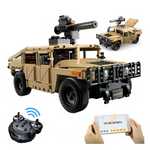 C51202 1/14 Scale Technical LED SUV Armored Trucks Pickup Bricks City Off-road RC Car MOC Building Blocks Toy for Boys Birthday Gifts