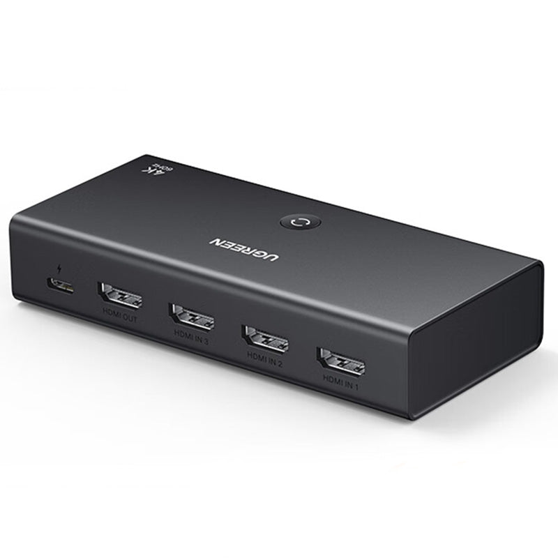 LinkMejor CM598 3 In 1 Out HD2.0 Switch 4K@60Hz 2K@120Hz With Remote HD Switcher Selector for Multiple Devices Plug and Play