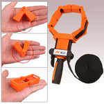 Adjustable Band Clamp Polygon Angle Clamp for Woodworking and Framing, 15-Foot Strap, Self-locking Ratcheting Handle