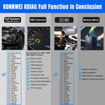 LinkMejor KDIAG Automatic Vehicles OBD2 Scanner Diagnostic Tool Bluetooth All System Scan Tool With Free Mobile App