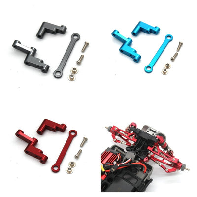 LinkMejor 16207 16208 16209 16210 H16 1/16 Rc Car Metal Upgrade Parts Steering Set