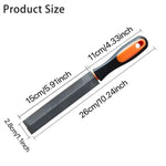 6 Inch Pruning Saw File T12 Bearing Steel Fine-Tooth Rasp File Carpentry Woodworking Hand Tool With TPR Handle