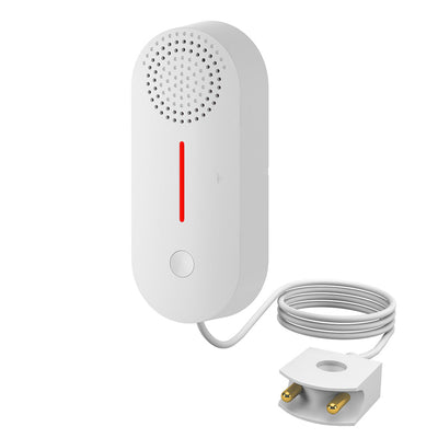 Tuya WiFi Smart Water Leakage Sensor Real-time Water Level Monitoring Overflow Leakage Detector APP Remote Alarm Push Time Setting 100dB Sound Alarm System for Home Safety Monitor