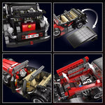 Mould King 10114 Technical Car Toys The Red Vintage Car Building Block Assembly Oldtime Car Brick Set Kids Christmas Gift