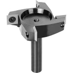 Spoilboard Surfacing Router Bit 1/2 Inch 12.7mm Shank 63mm Diameter 4 Wings Carbide Inserts CNC Router Bit Wood Slab Flattening MDF Laminate Slotting Trimming Tool