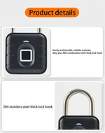 LinkMejor SY12/SY13 Tuya Smart Padlock IP67 Waterproof Bluetooth Fingerprint Password Lock for Luggage Cabinet Backpack Offices