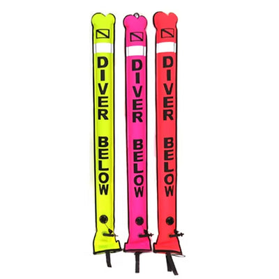 1.2m*15cm Scuba Diving High Quality Scuba Diving Inflatable Safety Sausage Signal Surface Buoy (SMB) Tube