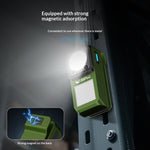 Smiling Shark TIP-7070 USB Rechargeable LED Work Light Magnetic Base Clip-On Light Hand Motion Sensor Waterproof COB Multi Mode Portable Flashlight