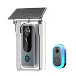 M20 Tuya Smart Doorbell Camera with Solar Panel Cover 1080P Video Intercom Motion Detect Night Vision IP65 Waterproof Wireless Outdoors Smart Visual Doorbell