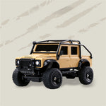 Z6761 1/43 2.4G 4WD for Land Rover 1993 110 Official Licensed Mini RC Car Rock Crawler Off-Road Climbing Pickup Truck LED Light Full Proportional Control Desktop Micro Vehicles Models Toys