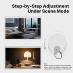 MOES Tuya Zigbe Smart Scene Switch Rotary Button Wireless Remote Control Light RGB Dimmable Adjustable 5 Actions Home Scenarios
