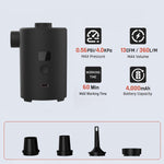 PortableOutdoor Air Pump Mini Air Mattress Pump with Display Screen USB Rechargeable Air Pump for Pool Floats Sleeping Pads Swimming Rings