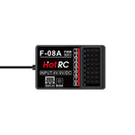 HOTRC F-08A/F-08AT 2.4GHz 8CH PWM Receiver for DS800 HT-8A CT-8B Radio Transmitter RC Car Boat Tank Vehicle Models