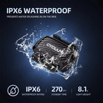 LinkMejor C1 Bike Speed Cadence Dual Sensor Bluetooth BLE5.0 ANT+ Dual Protocol Low Power Consumption Waterproof Measure Speedometer for MTB