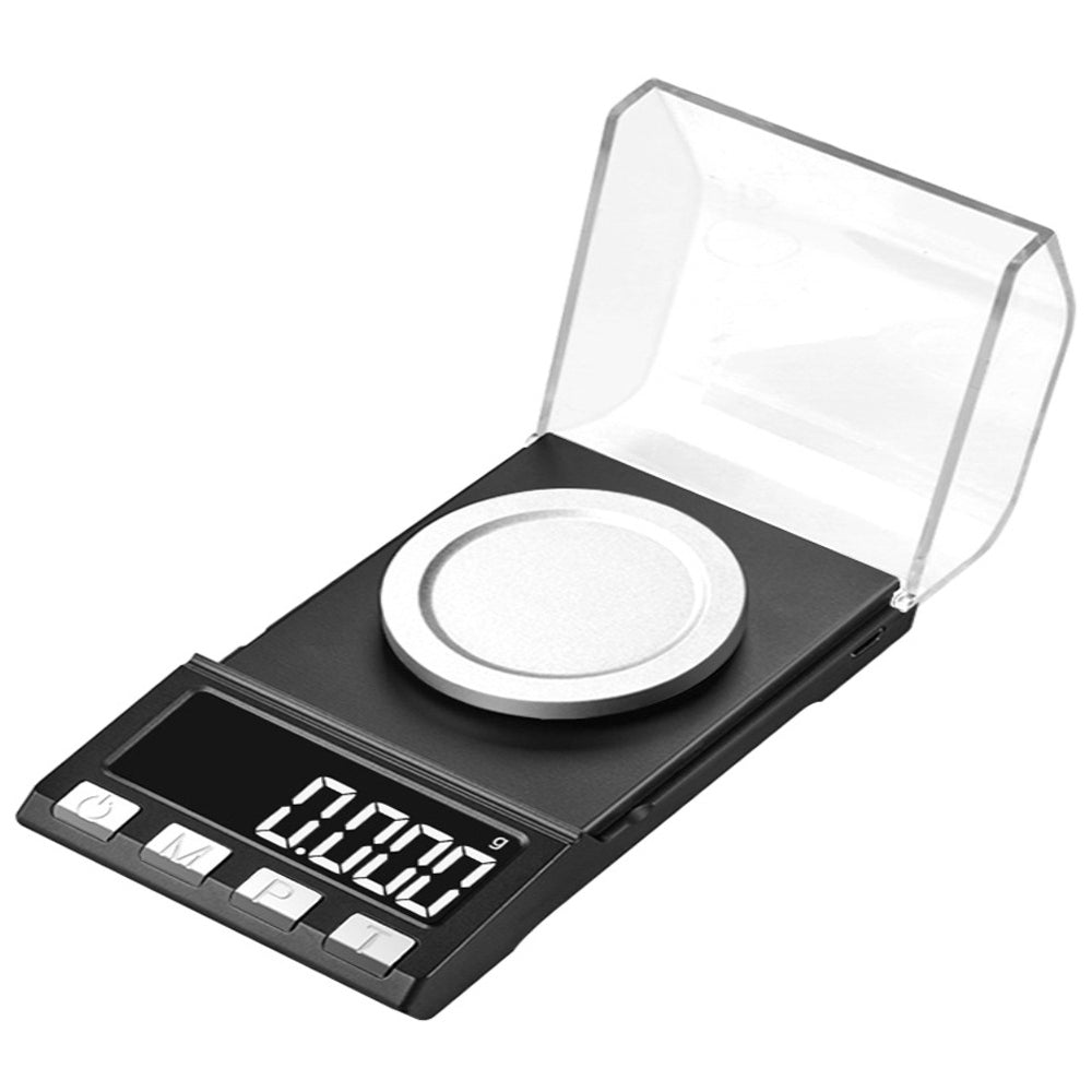 Portable High Precision Multifunction Digital Measuring Scale Jewelry Powder Weighing LCD Display 0.001g Accuracy 50g Range USB AAA Battery