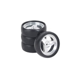 4PCS LDRC LD1801 LD1802 LD1803 LD1804 1/18 RC Car Upgraded Parts Drift Tires Metal Wheel Rims/Racing Tyres Vehicles Models Spare Accessories