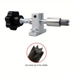 Double Bearing Extendable Tailstock Assembly Bracket Tailstock Telescopic Rotary Centerless Live Thimble 2060 Profile Compatible Lathe Accessories Woodworking Jewelry Jade Processing Toolpost