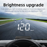 M1/M3 Auto HUD OBD2 Head Up Display Projection on Glass Car Speed Windshield Projector Speedometer Alarm Electronic Accessories
