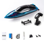 LinkMejor S15 RTR 2.4 30km/h RC Boat LED Light Capsized Reset High Speed Racing Waterproof Ship Vehicles Models Toys