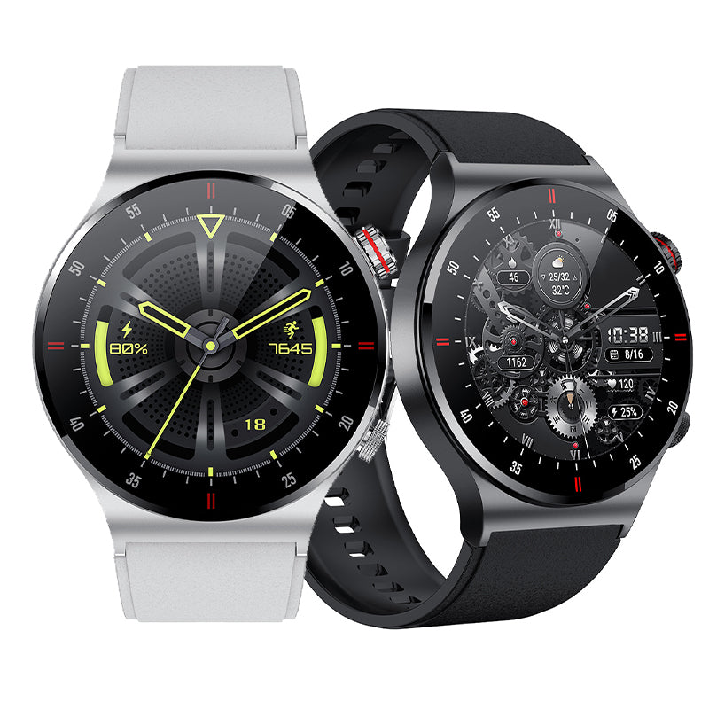 QW33 1.28inch HD Screen bluetooth Call ECG+PPG Heart Rate Blood Pressure Blood Oxygen Monitor Sleep Monitoring NFC Access Control Multi-sport Modes Music Playback IP67 Waterproof Smart Watch