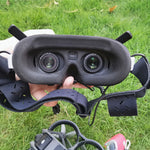 LinkMejor FPV Headset Faceplate Mask Makeup Cotton Pad Anti Light Leak Padding Lens Cover For DJI Goggles 2