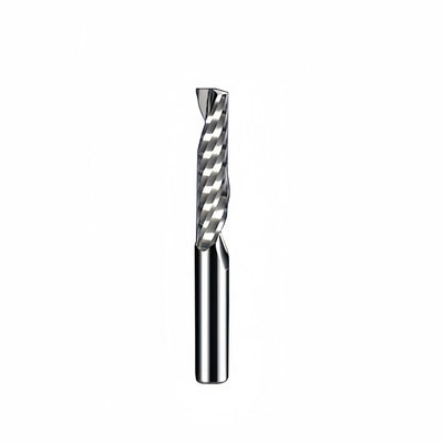 6mm Shank Solid Carbide Spiral Router Bit Single Flute Up Cut O Type for CNC Milling Aluminum Wood Acrylic PVC & MDF 3D Engraving Tool