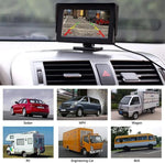 4.3inch Car Rear View License Plate Backup Camera with Monitor Screen for Vehicle Van Night Vision Reverse HD Parking System