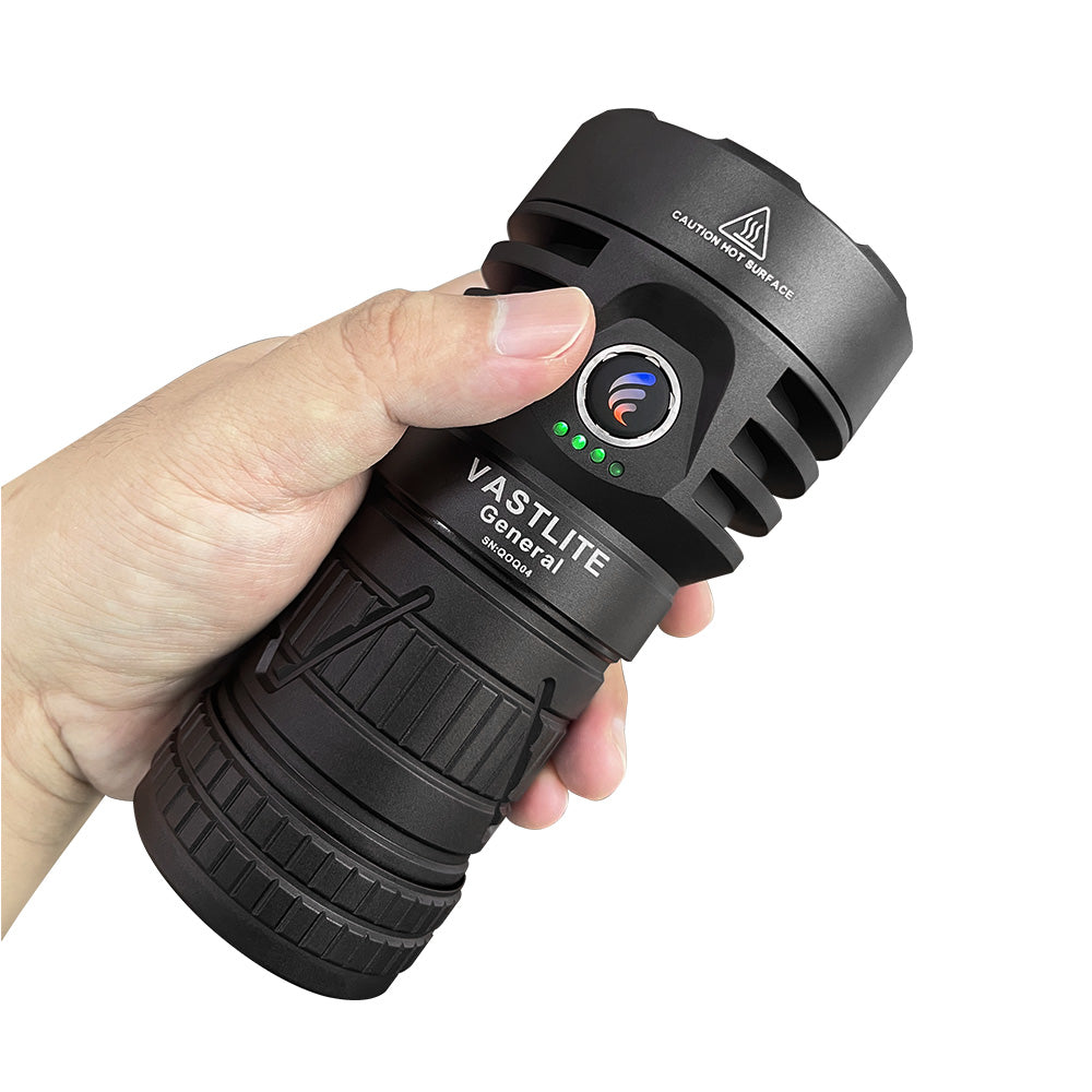 Vastlite GENERAL 15100LM Powerful Handheld LED Flashlight with 3x21700 Battery, 810M Long Range Rechargeable LED Torch Super Bright Waterproof Perfect for Emergencies Camping Hiking