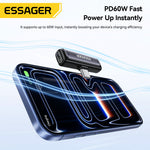 LinkMejor ES-OTG38 2-in-1 USB-C to 3.5mm Headphone and Charger Adapter PD 60W Fast Charging DAC Audio Converter Type-C Aux Dongle for iPhone for Samsung