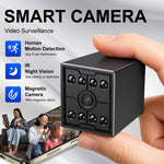 W09 Mini WiFi Smart Camera 1080P Full HD 130 Degree Wide Angle Night Vision Motion Sensor Remote Monitor Bluetooth Wireless Surveillance Camera for Home Security