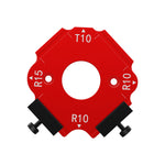 Corner Jig Router Template Corner Routing Guide Quick Jig Router Bit Template with Removable Clip Arc Cutting Auxiliary Tool for Woodworking Routing R10 R20 R30 R35 R40 R50 R60
